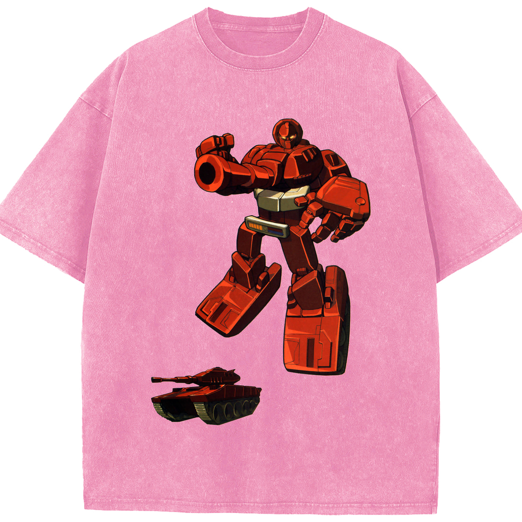 （画像用）  綿100% ヴィンテージ風 半袖Tシャツ（フロントプリント）